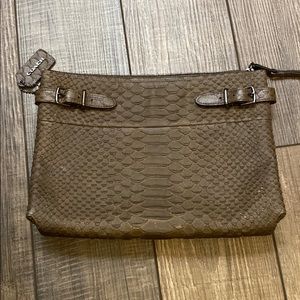 Coach crocodile wristlet